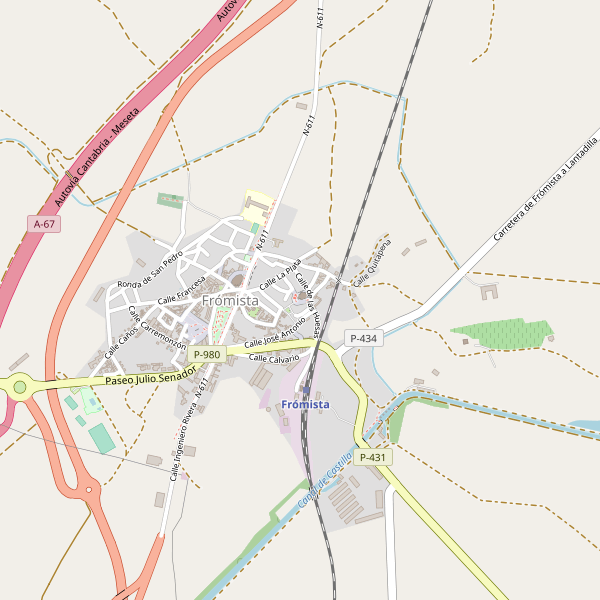 Mapa de aparcamientos-bicicletas en Frómista Thumbnail