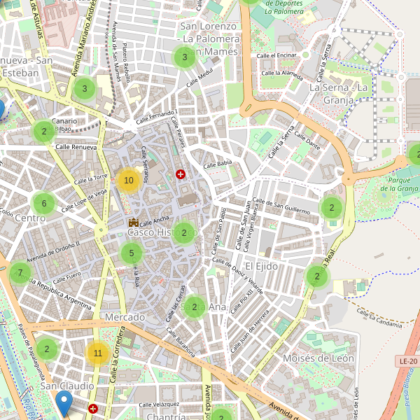 Mapa de aparcamientos-bicicletas en León Thumbnail
