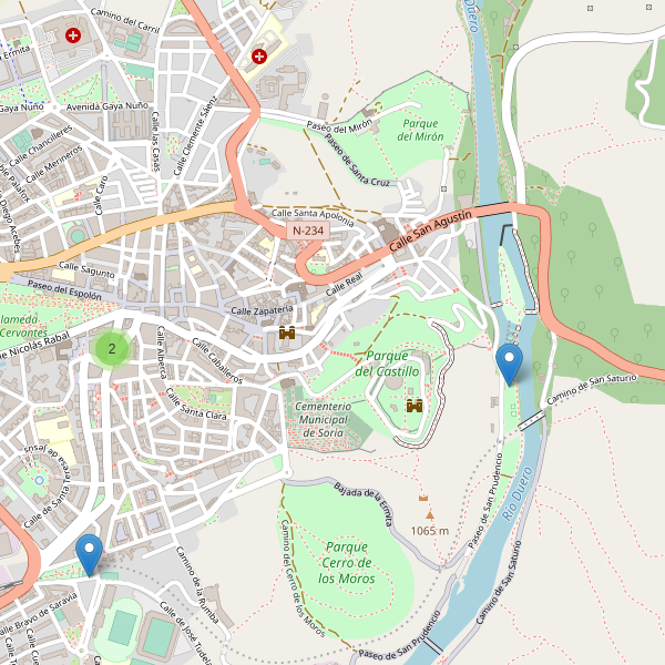 Mapa de aparcamientos-bicicletas en Soria Thumbnail