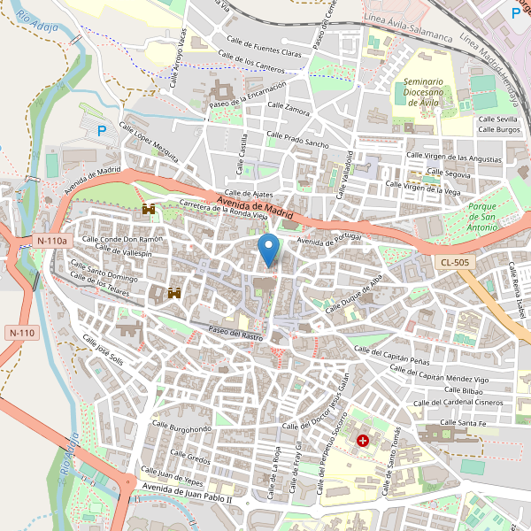 Mapa de aparcamientos-bicicletas en Ávila Thumbnail