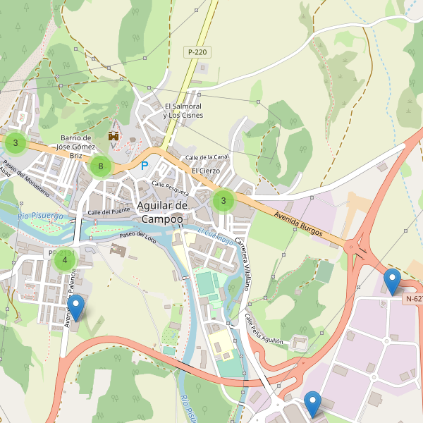 Thumbnail Mapa de aparcamientos en Aguilar de Campoo