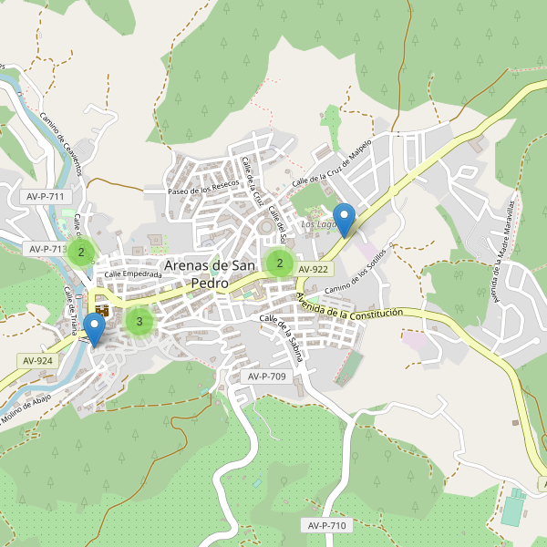 Thumbnail Mapa de aparcamientos en Arenas de San Pedro