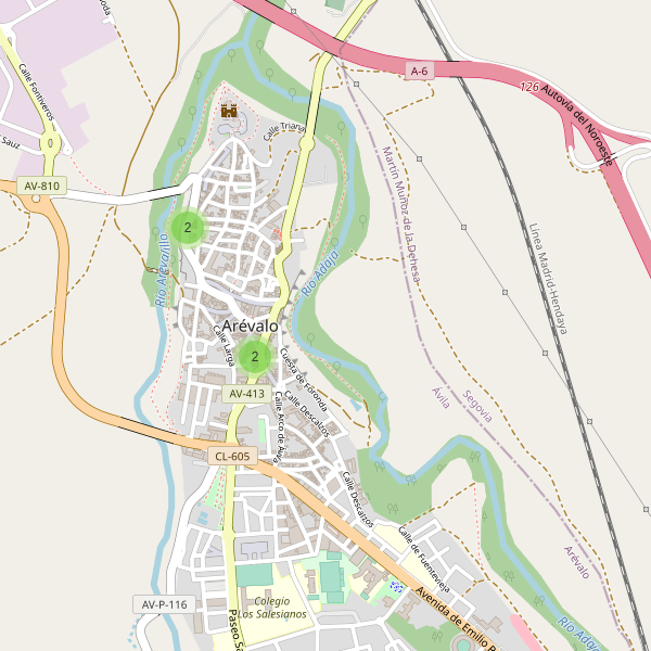 Thumbnail Mapa de aparcamientos en Arévalo