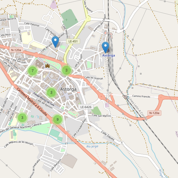 Thumbnail Mapa de aparcamientos en Astorga