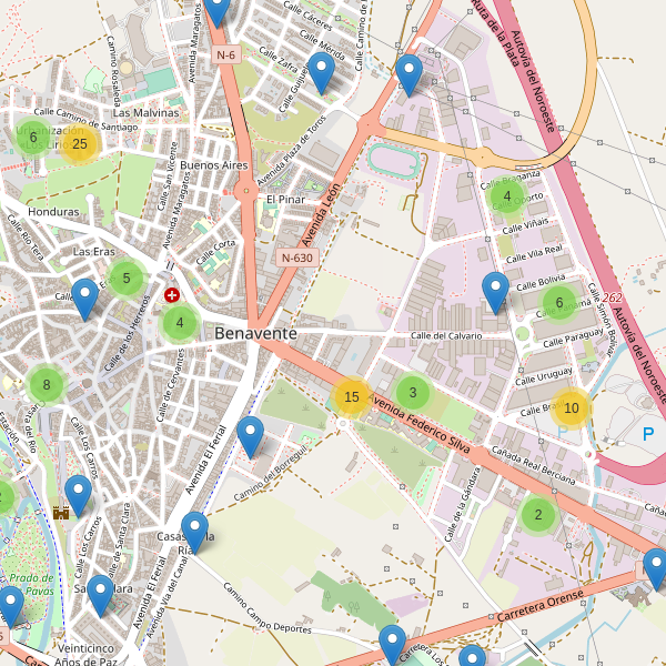 Thumbnail Mapa de aparcamientos en Benavente