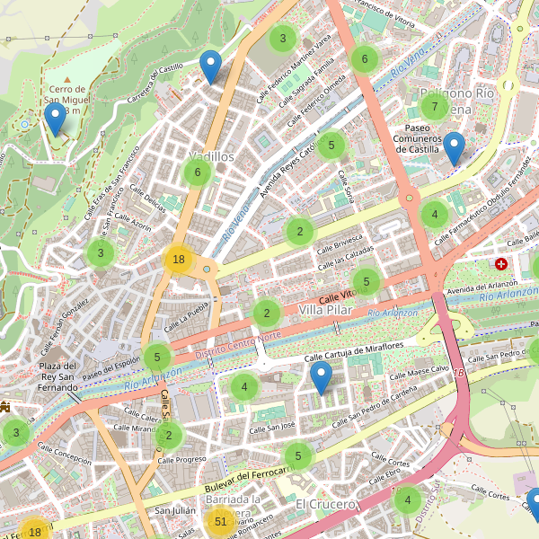 Thumbnail Mapa de aparcamientos en Burgos