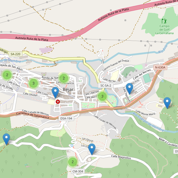 Thumbnail Mapa de aparcamientos en Béjar