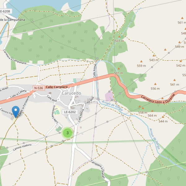 Thumbnail Mapa de aparcamientos en Carucedo