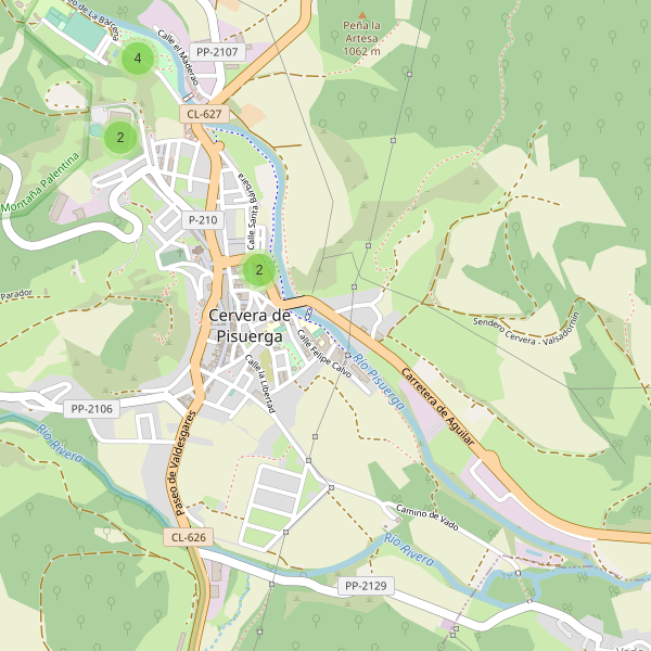 Thumbnail Mapa de aparcamientos en Cervera de Pisuerga