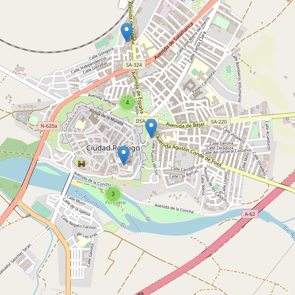 Thumbnail Mapa de aparcamientos en Ciudad Rodrigo