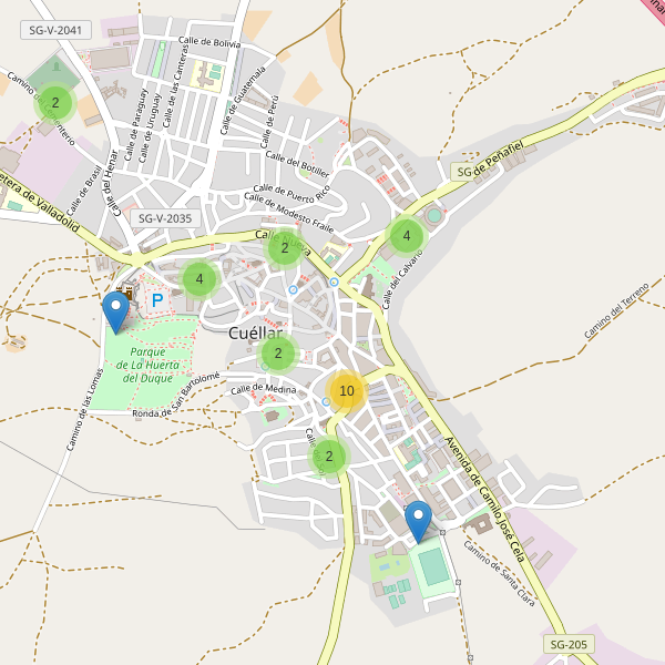 Thumbnail Mapa de aparcamientos en Cuéllar