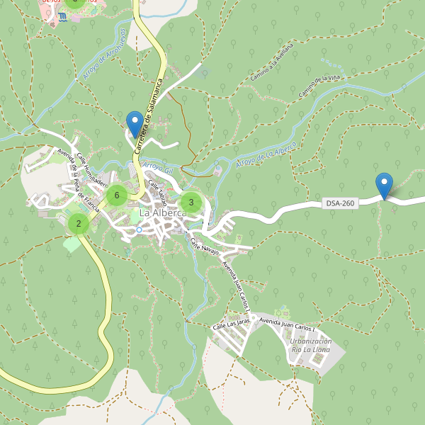 Thumbnail Mapa de aparcamientos en La Alberca