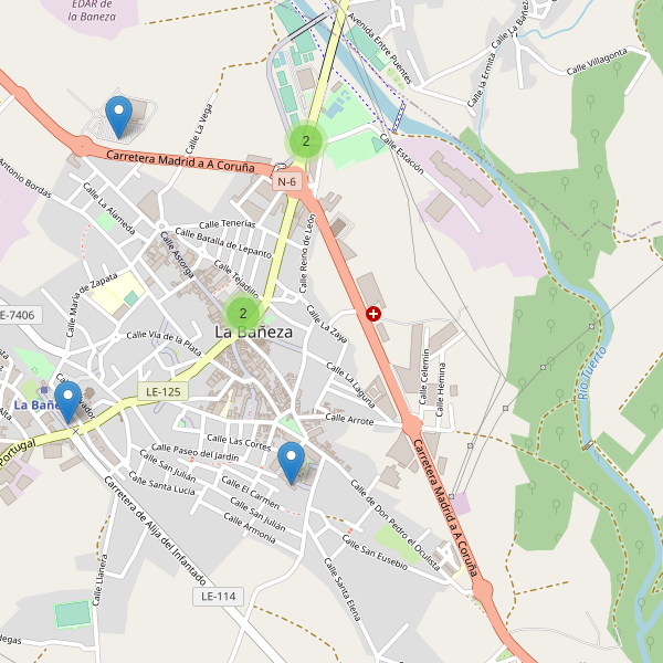 Thumbnail Mapa de aparcamientos en La Bañeza