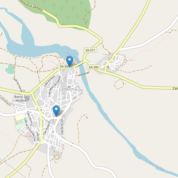 Thumbnail Mapa de aparcamientos en Ledesma