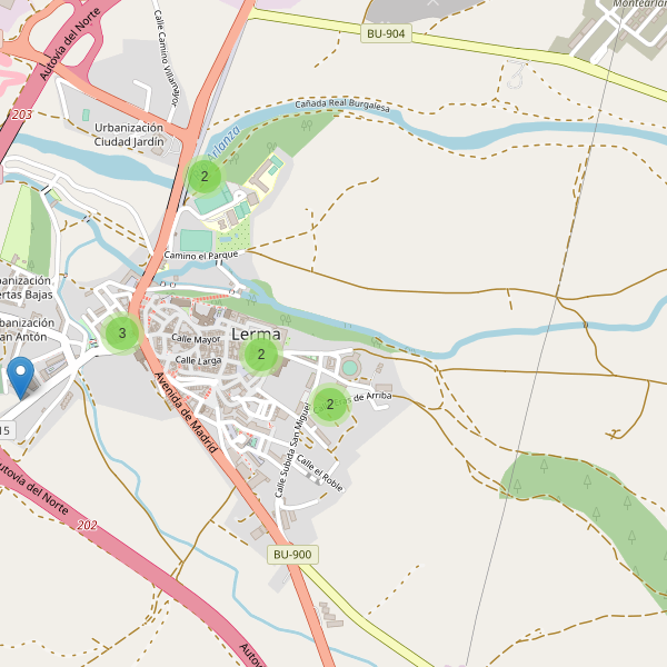 Thumbnail Mapa de aparcamientos en Lerma