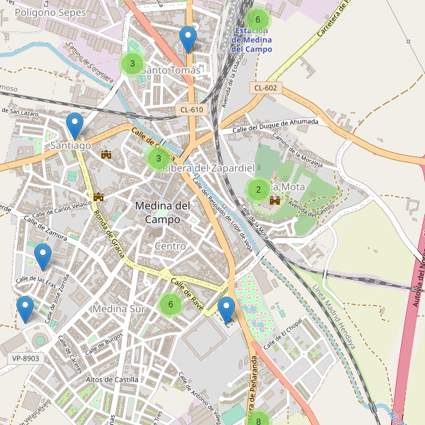 Thumbnail Mapa de aparcamientos en Medina del Campo