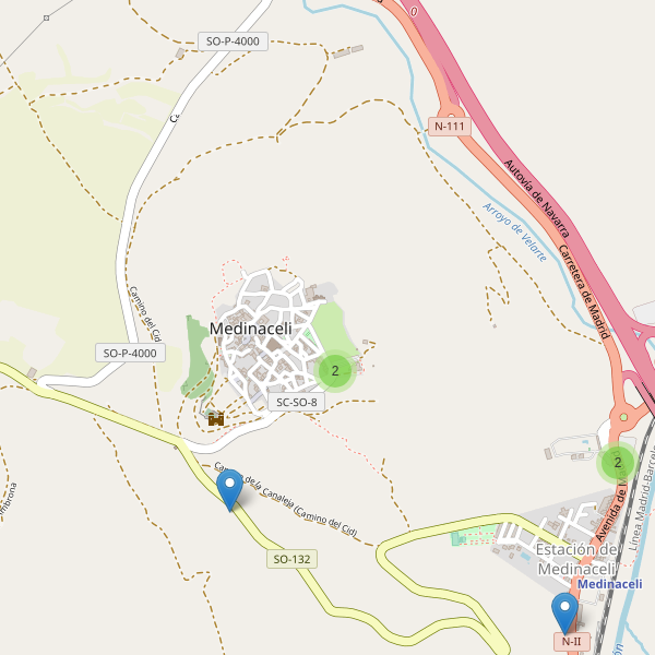 Thumbnail Mapa de aparcamientos en Medinaceli