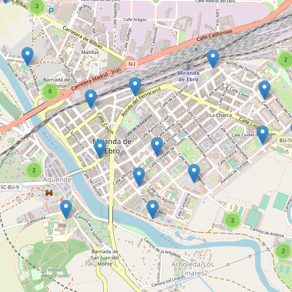 Thumbnail Mapa de aparcamientos en Miranda de Ebro
