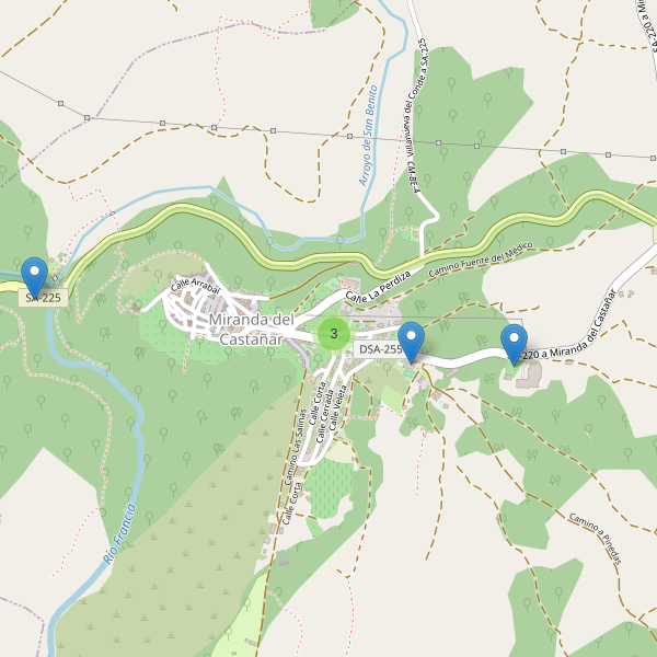 Thumbnail Mapa de aparcamientos en Miranda del Castañar