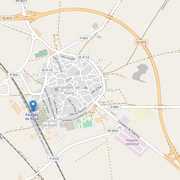 Thumbnail Mapa de aparcamientos en Paredes de Nava