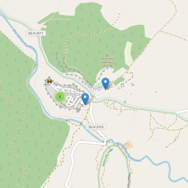 Thumbnail Mapa de aparcamientos en Pedraza