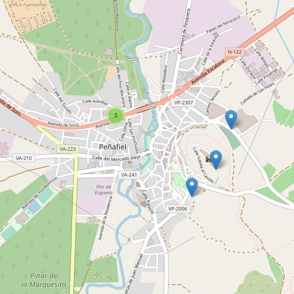 Thumbnail Mapa de aparcamientos en Peñafiel