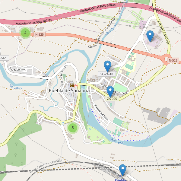 Thumbnail Mapa de aparcamientos en Puebla de Sanabria