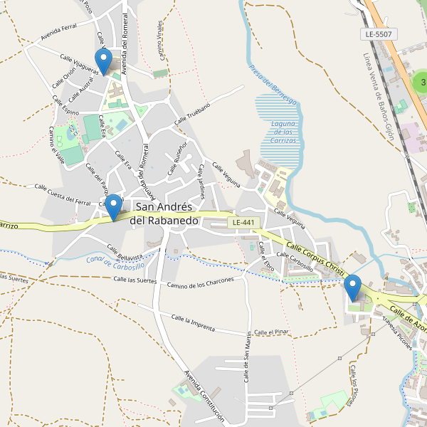 Thumbnail Mapa de aparcamientos en San Andrés del Rabanedo