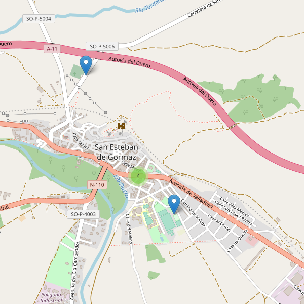 Thumbnail Mapa de aparcamientos en San Esteban de Gormaz