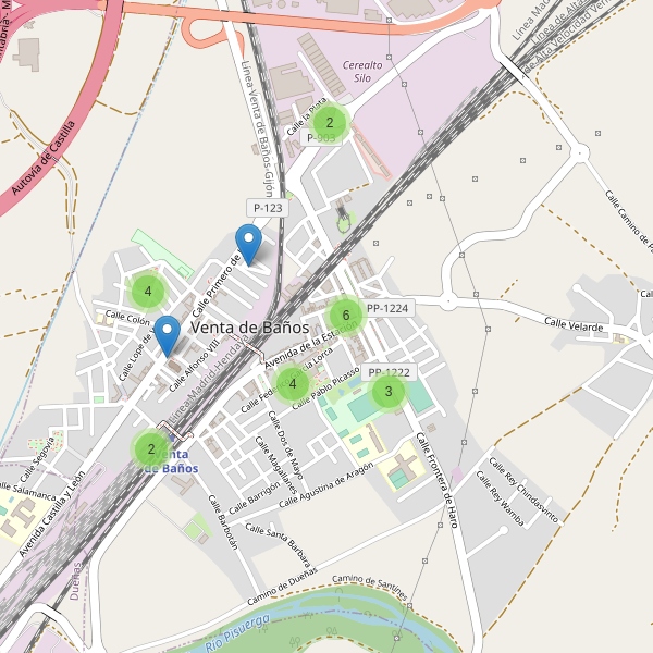 Thumbnail Mapa de aparcamientos en Venta de Baños