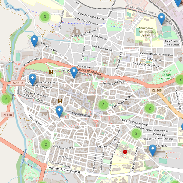 Thumbnail Mapa de aparcamientos en Ávila