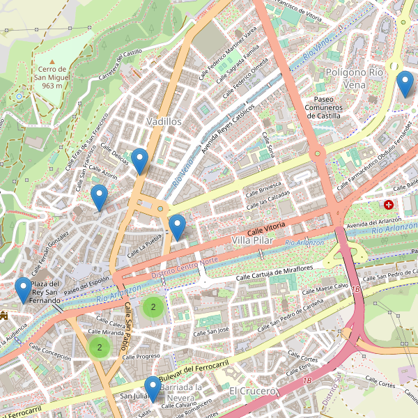 Mapa de aseos en Burgos Thumbnail