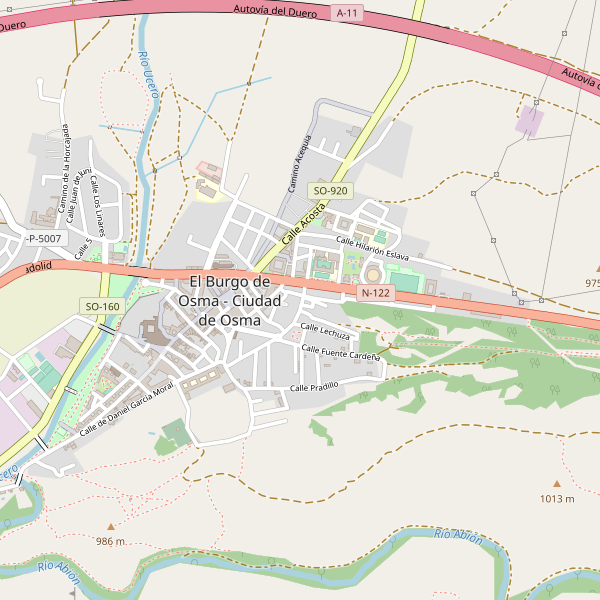 Mapa de aseos en El Burgo de Osma - Ciudad de Osma Thumbnail