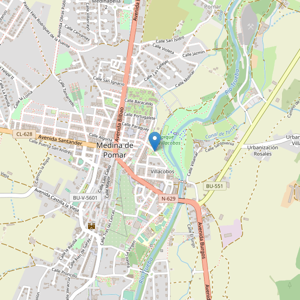 Mapa de aseos en Medina de Pomar Thumbnail