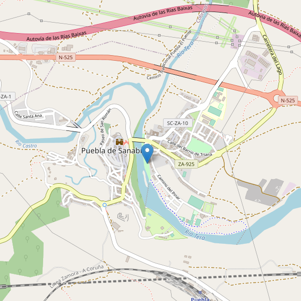Mapa de aseos en Puebla de Sanabria Thumbnail