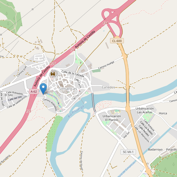 Mapa de aseos en Simancas Thumbnail