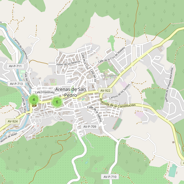 Mapa de bares en Arenas de San Pedro Thumbnail