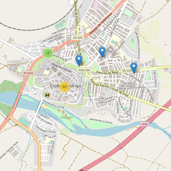 Mapa de bares en Ciudad Rodrigo Thumbnail