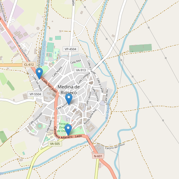 Mapa de bares en Medina de Rioseco Thumbnail