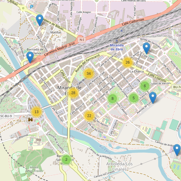 Mapa de bares en Miranda de Ebro Thumbnail