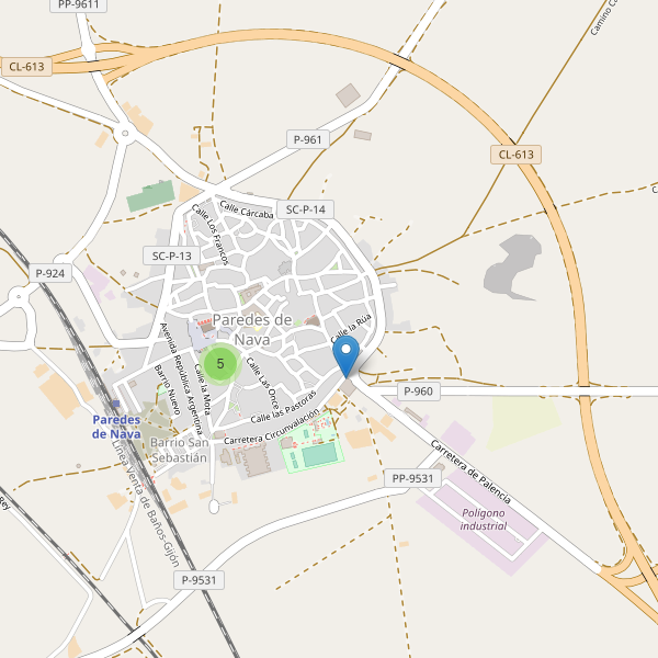 Mapa de bares en Paredes de Nava Thumbnail