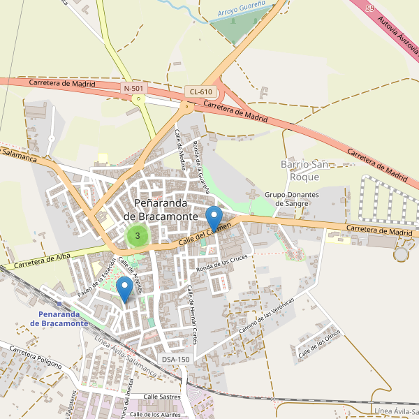 Mapa de bares en Peñaranda de Bracamonte Thumbnail