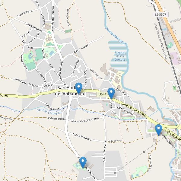 Mapa de bares en San Andrés del Rabanedo Thumbnail