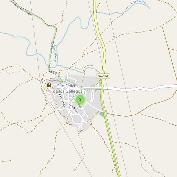 Mapa de bares en San Felices de los Gallegos Thumbnail