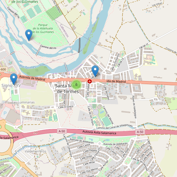 Mapa de bares en Santa Marta de Tormes Thumbnail