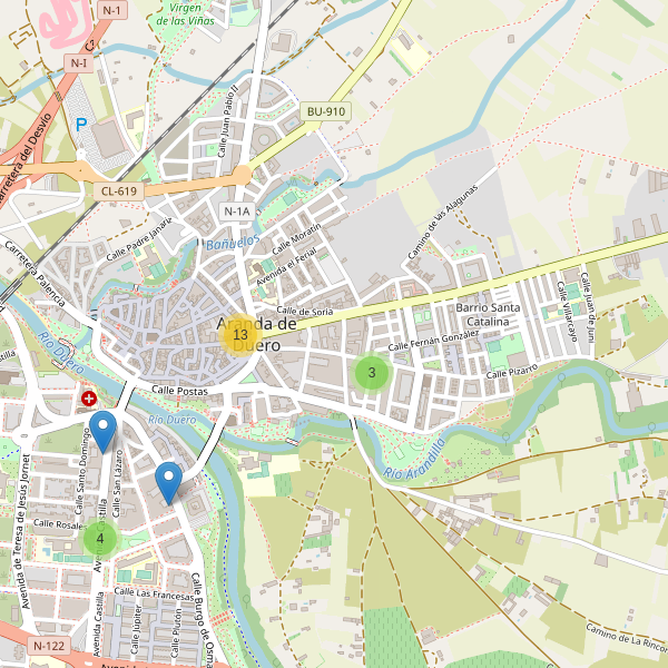 Mapa de cajeros-automaticos en Aranda de Duero Thumbnail