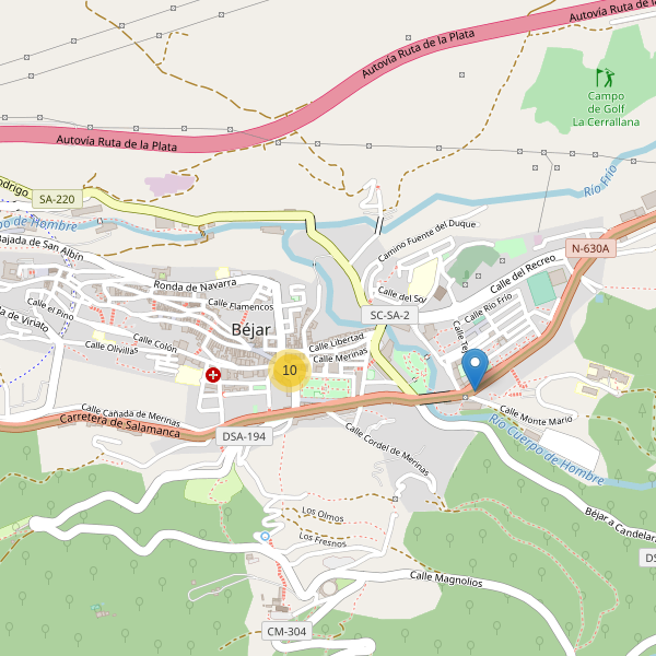 Mapa de cajeros-automaticos en Béjar Thumbnail