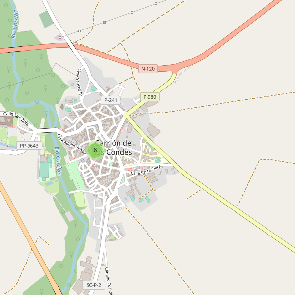 Mapa de cajeros-automaticos en Carrión de los Condes Thumbnail