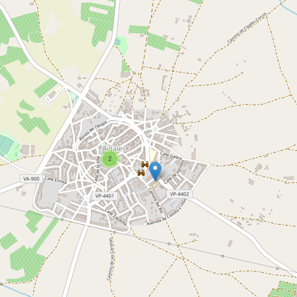 Mapa de cajeros-automaticos en Cigales Thumbnail