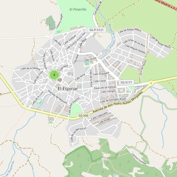 Mapa de cajeros-automaticos en El Espinar Thumbnail